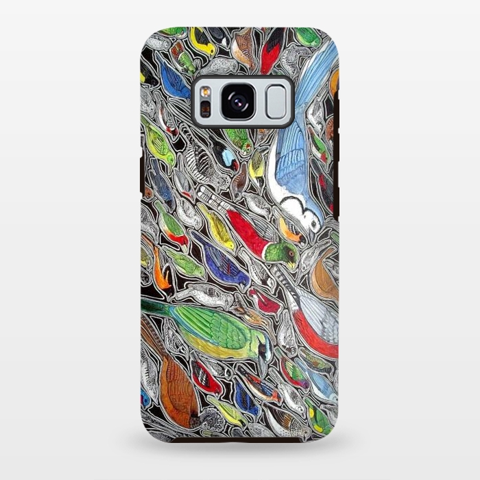 Galaxy S8 plus StrongFit Birds of Costa Rica by Chloe Yzoard