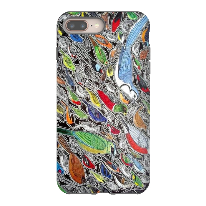 iPhone 8 plus StrongFit Birds of Costa Rica by Chloe Yzoard