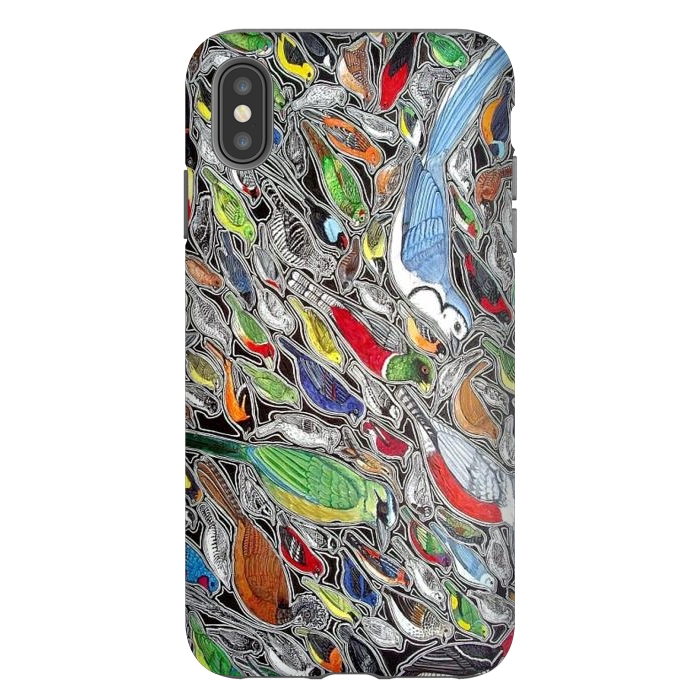 iPhone Xs Max StrongFit Birds of Costa Rica by Chloe Yzoard