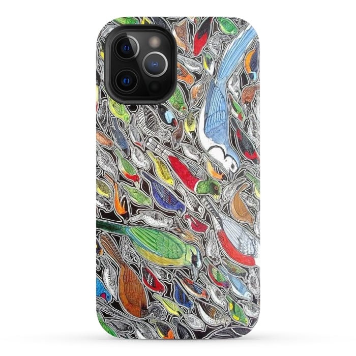iPhone 12 Pro StrongFit Birds of Costa Rica by Chloe Yzoard