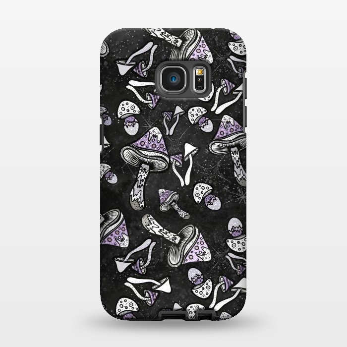 Galaxy S7 EDGE StrongFit Shrooms by Rose Halsey