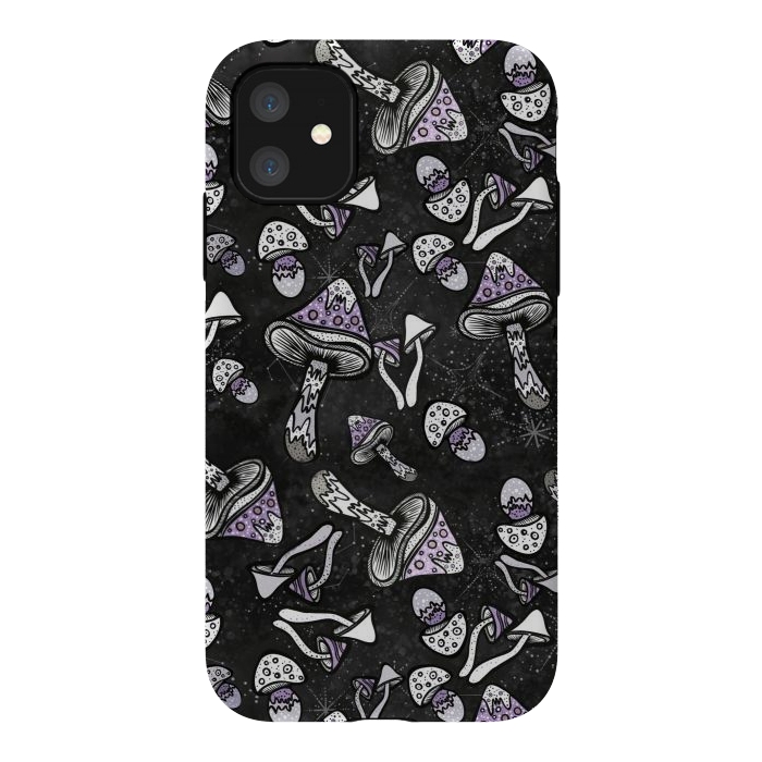 iPhone 11 StrongFit Shrooms by Rose Halsey