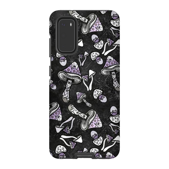 Galaxy S20 StrongFit Shrooms by Rose Halsey