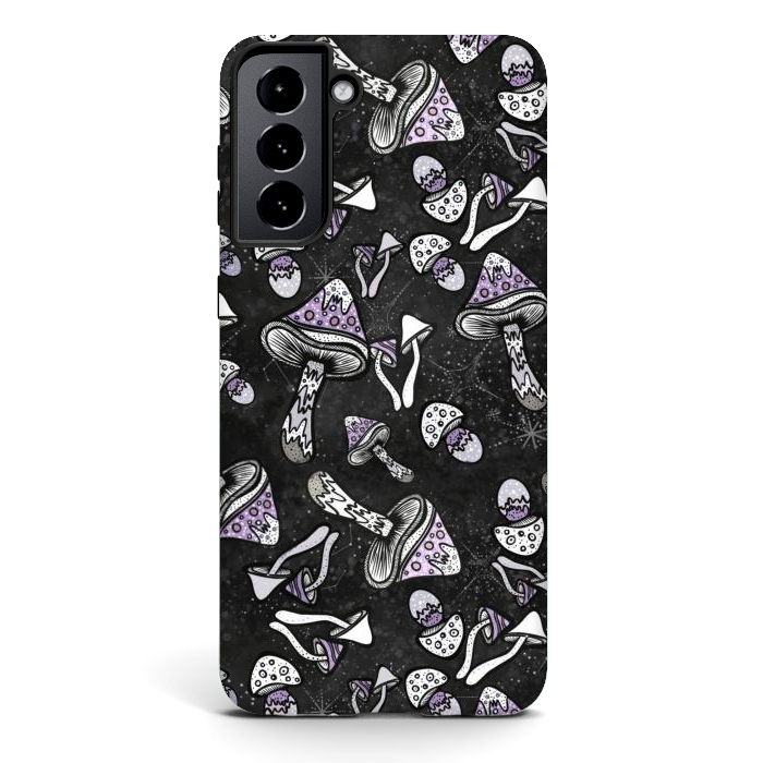 Galaxy S21 plus StrongFit Shrooms by Rose Halsey