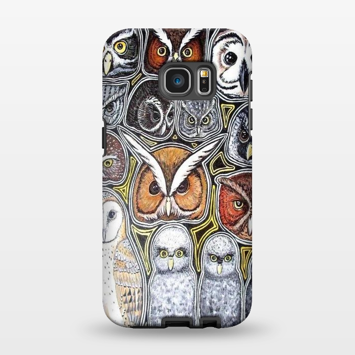 Galaxy S7 EDGE StrongFit Owls of Costa Rica by Chloe Yzoard