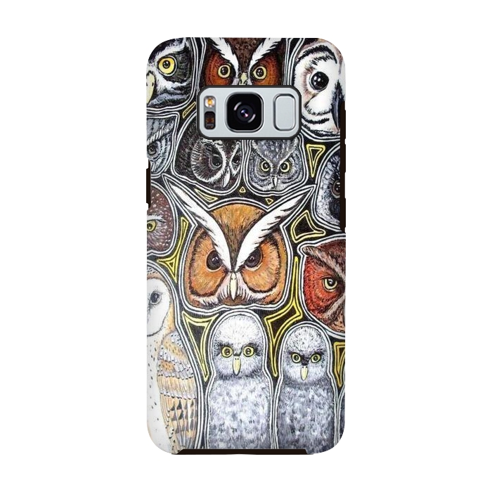 Galaxy S8 StrongFit Owls of Costa Rica by Chloe Yzoard