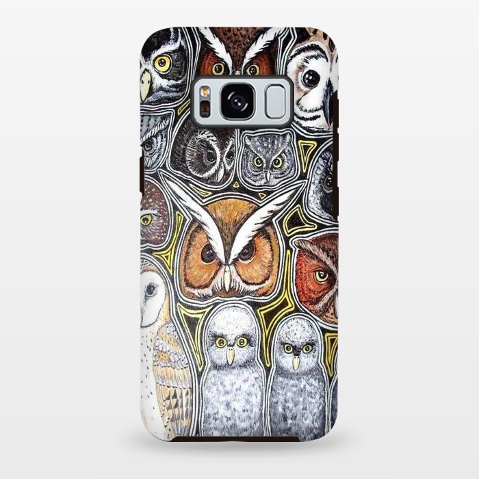 Galaxy S8 plus StrongFit Owls of Costa Rica by Chloe Yzoard