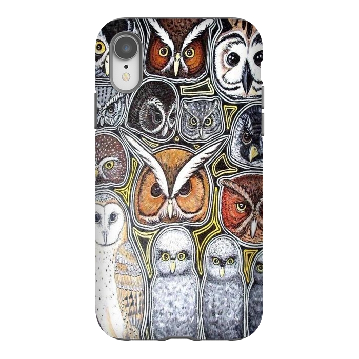 iPhone Xr StrongFit Owls of Costa Rica by Chloe Yzoard