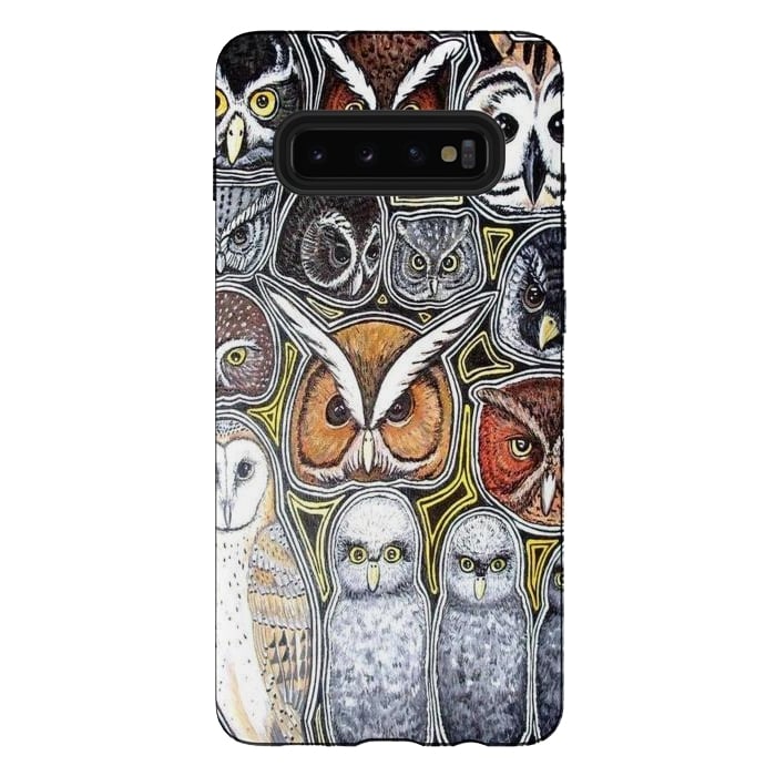 Galaxy S10 plus StrongFit Owls of Costa Rica by Chloe Yzoard