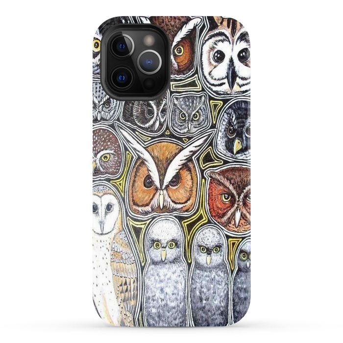 iPhone 12 Pro Max StrongFit Owls of Costa Rica by Chloe Yzoard