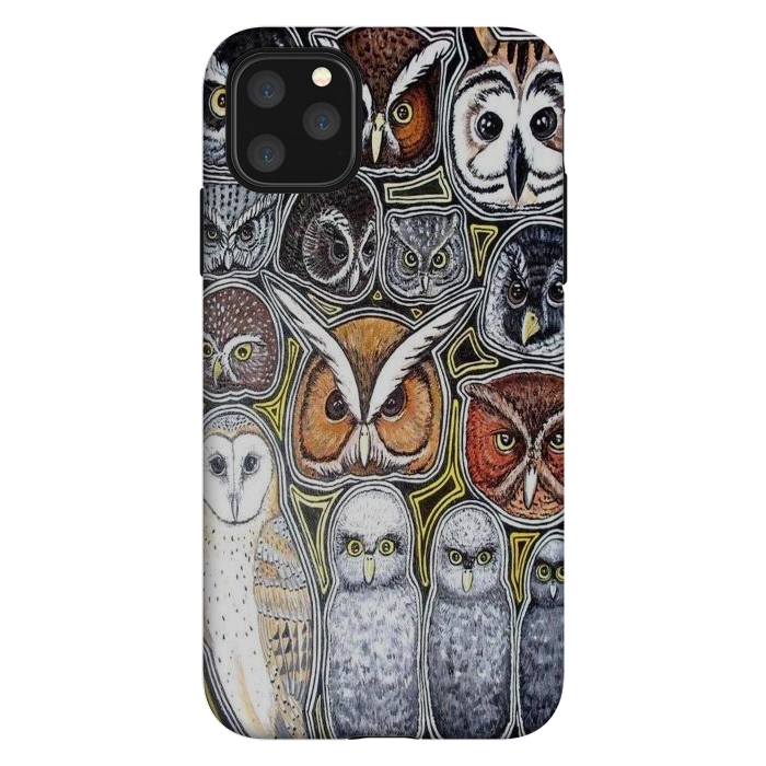 iPhone 11 Pro Max StrongFit Owls of Costa Rica by Chloe Yzoard