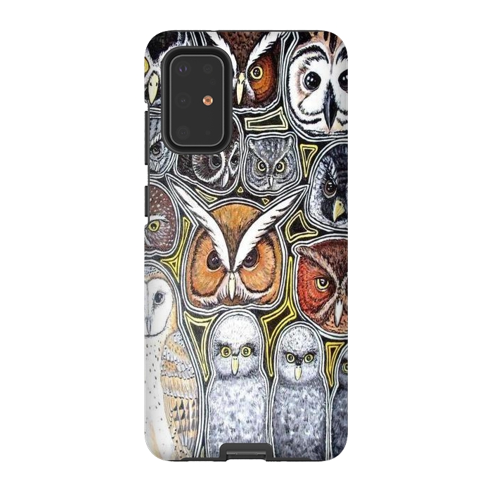 Galaxy S20 Plus StrongFit Owls of Costa Rica by Chloe Yzoard