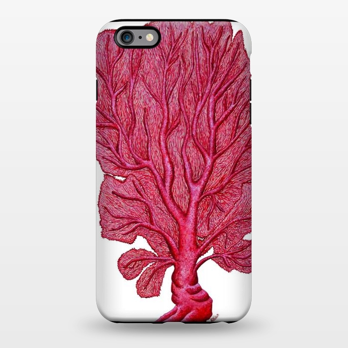 iPhone 6/6s plus StrongFit Pink Red Coral Gorgona by Chloe Yzoard