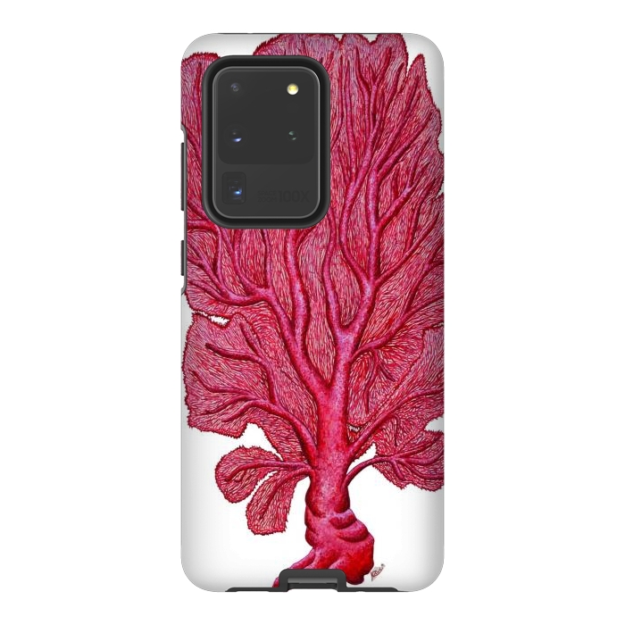 Galaxy S20 Ultra StrongFit Pink Red Coral Gorgona by Chloe Yzoard
