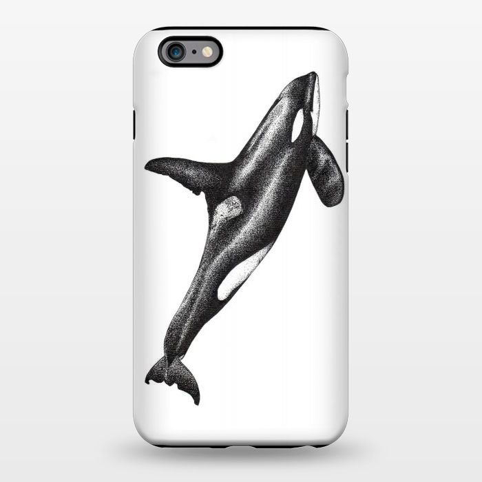 iPhone 6/6s plus StrongFit Orca killer whale ink art by Chloe Yzoard