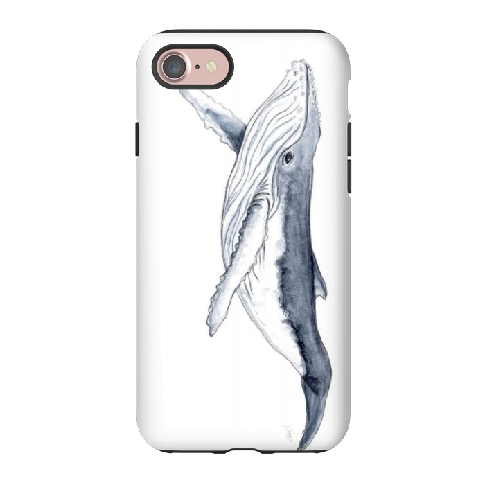 iPhone 7 StrongFit Humpback whale baby Megaptera novaeangliae by Chloe Yzoard