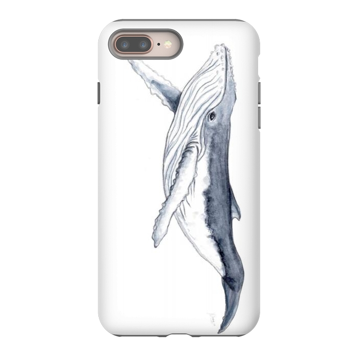 iPhone 7 plus StrongFit Humpback whale baby Megaptera novaeangliae by Chloe Yzoard