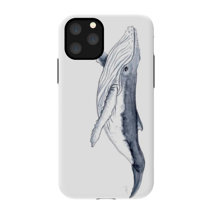 iPhone 11 Pro StrongFit Humpback whale baby Megaptera novaeangliae by Chloe Yzoard