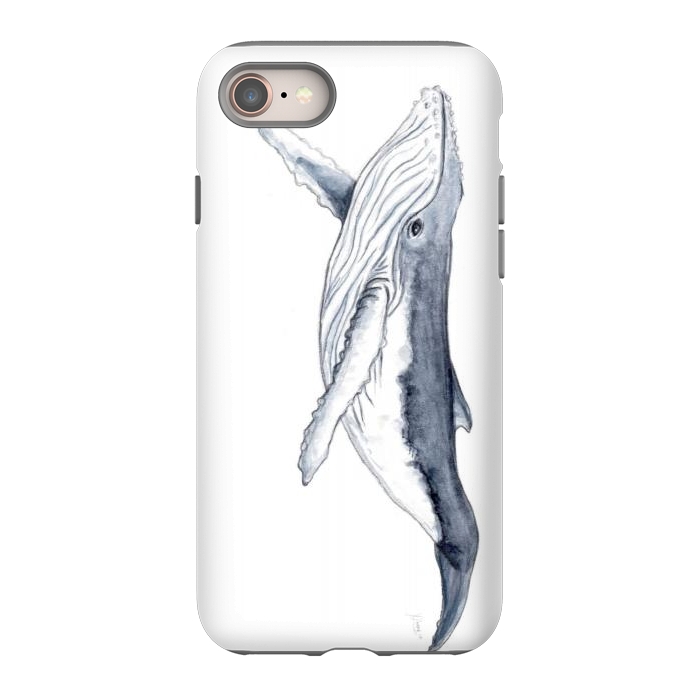 iPhone SE StrongFit Humpback whale baby Megaptera novaeangliae by Chloe Yzoard