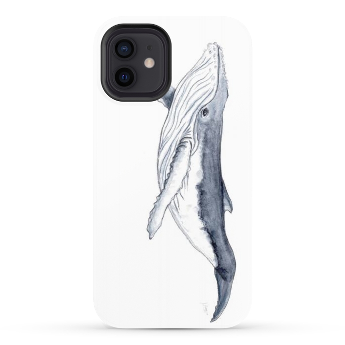 iPhone 12 StrongFit Humpback whale baby Megaptera novaeangliae by Chloe Yzoard
