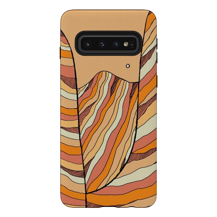 Galaxy S10 StrongFit The round sand hills by Steve Wade (Swade)