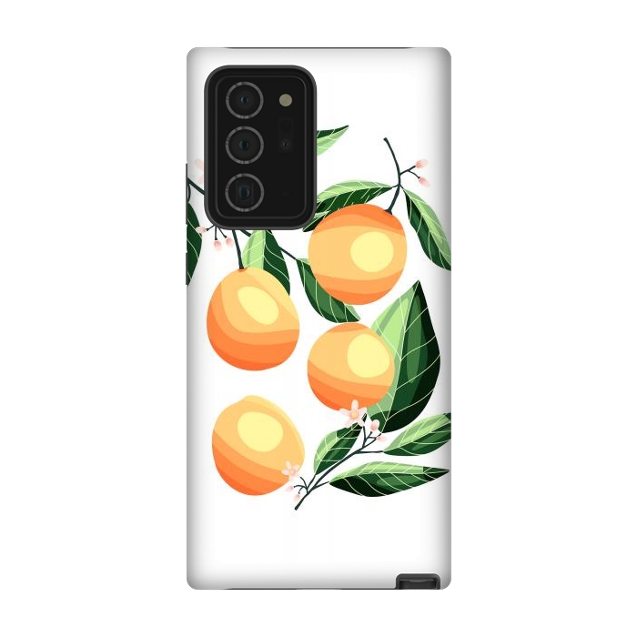 Galaxy Note 20 Ultra StrongFit Peaches on white by Jelena Obradovic