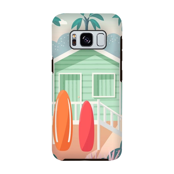 Galaxy S8 StrongFit Beach cabin by Jelena Obradovic