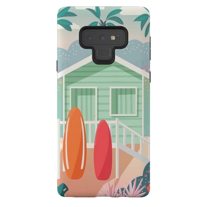 Galaxy Note 9 StrongFit Beach cabin by Jelena Obradovic