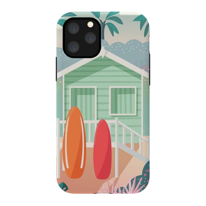 iPhone 11 Pro StrongFit Beach cabin by Jelena Obradovic