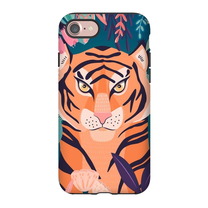 iPhone 7 StrongFit Tiger in nature by Jelena Obradovic