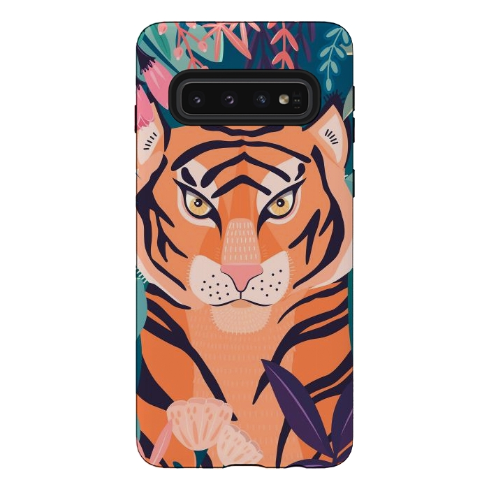 Galaxy S10 StrongFit Tiger in nature by Jelena Obradovic