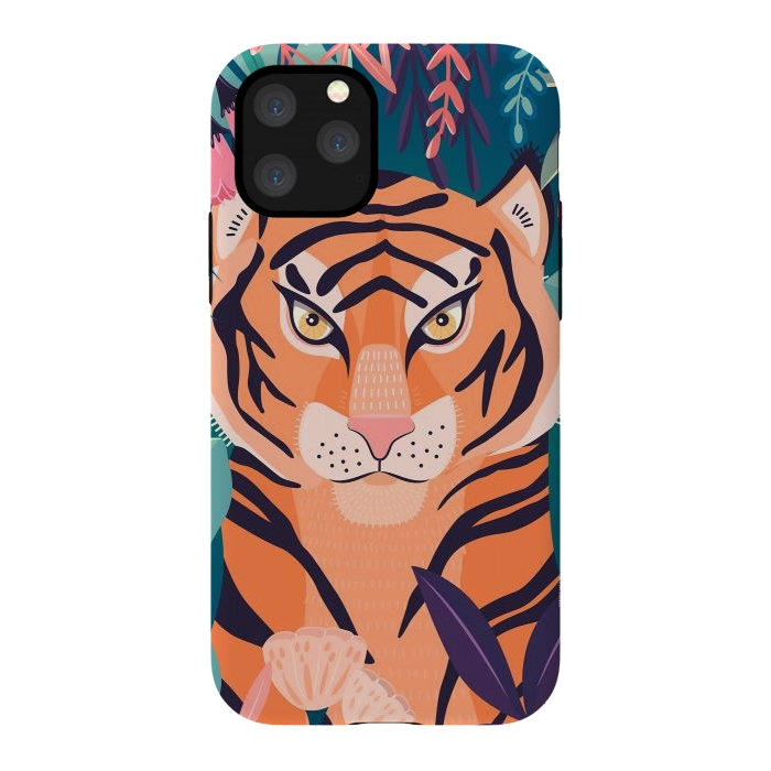 iPhone 11 Pro StrongFit Tiger in nature by Jelena Obradovic