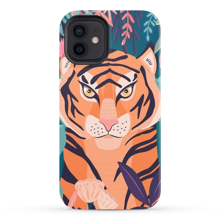 iPhone 12 StrongFit Tiger in nature by Jelena Obradovic