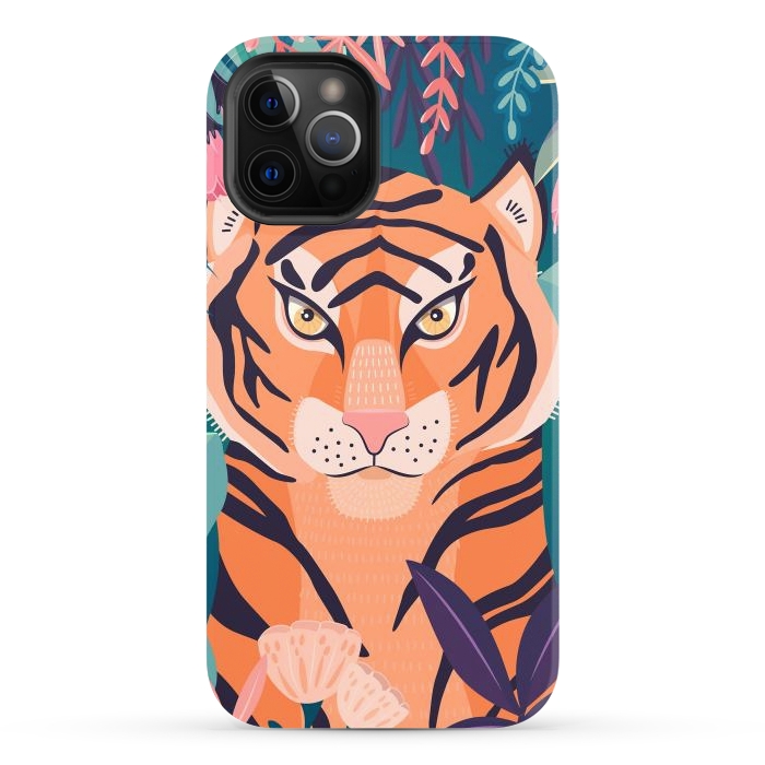 iPhone 12 Pro Max StrongFit Tiger in nature by Jelena Obradovic