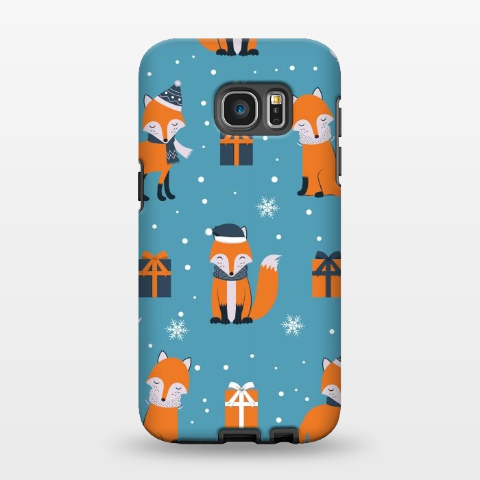 Galaxy S7 EDGE StrongFit cute xmas fox by haroulita