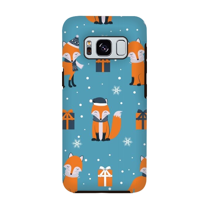 Galaxy S8 StrongFit cute xmas fox by haroulita