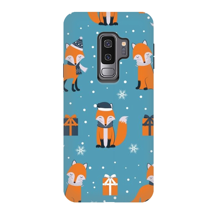Galaxy S9 plus StrongFit cute xmas fox by haroulita