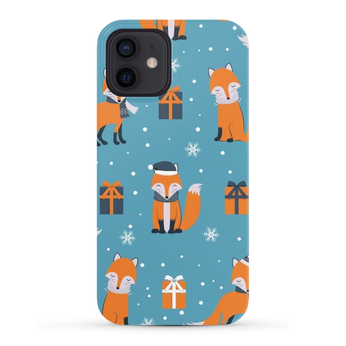 iPhone 12 SlimFit cute xmas fox por haroulita