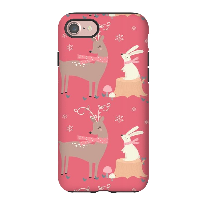 iPhone 7 StrongFit deers and rabbits by haroulita