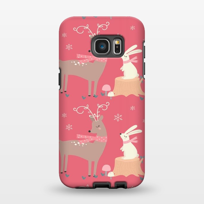 Galaxy S7 EDGE StrongFit deers and rabbits by haroulita