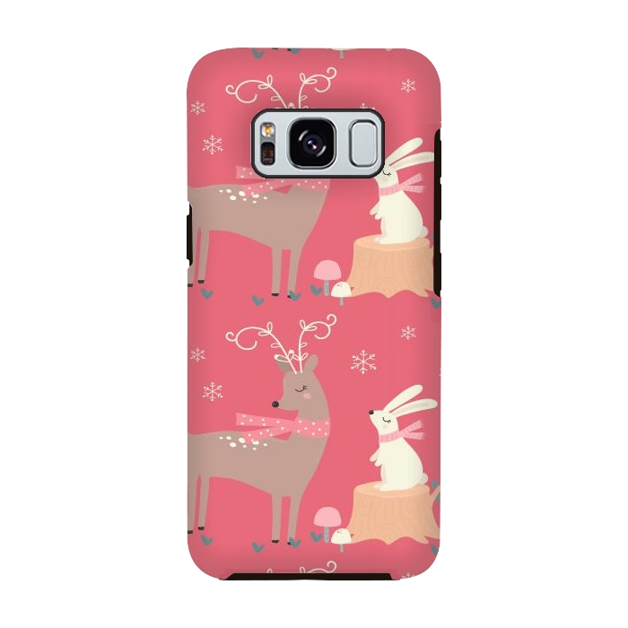 Galaxy S8 StrongFit deers and rabbits by haroulita