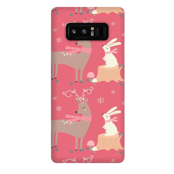 Galaxy Note 8 StrongFit deers and rabbits by haroulita