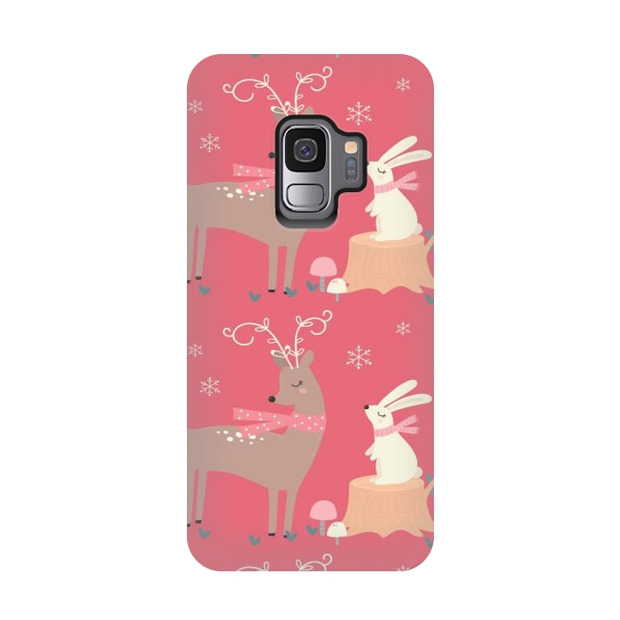 Galaxy S9 StrongFit deers and rabbits by haroulita