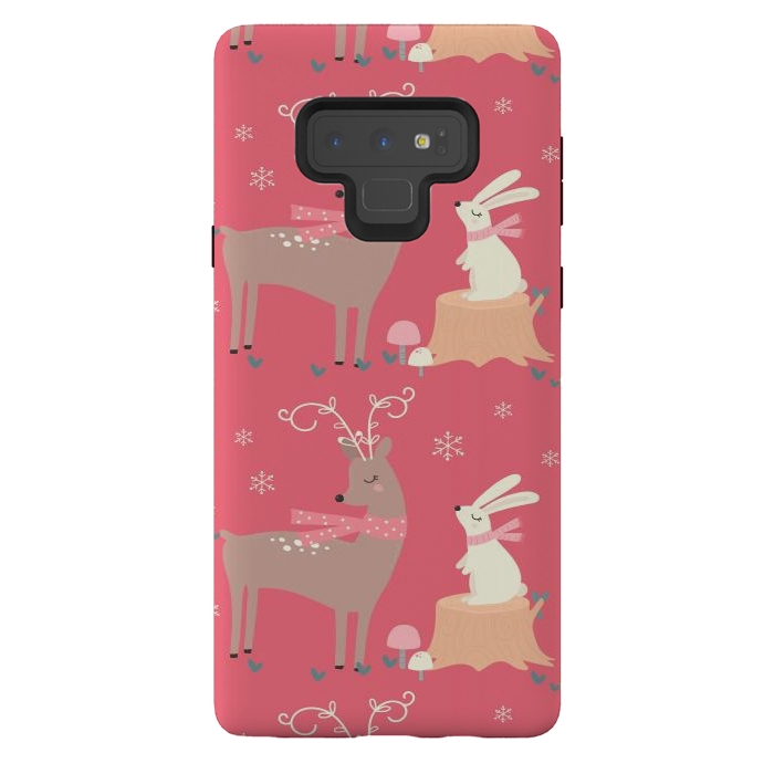 Galaxy Note 9 StrongFit deers and rabbits by haroulita