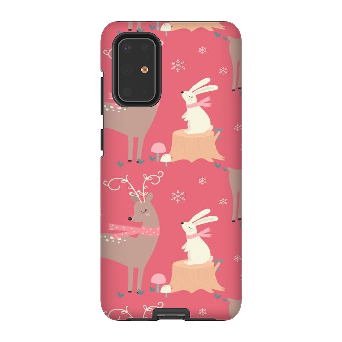 Galaxy S20 Plus StrongFit deers and rabbits by haroulita