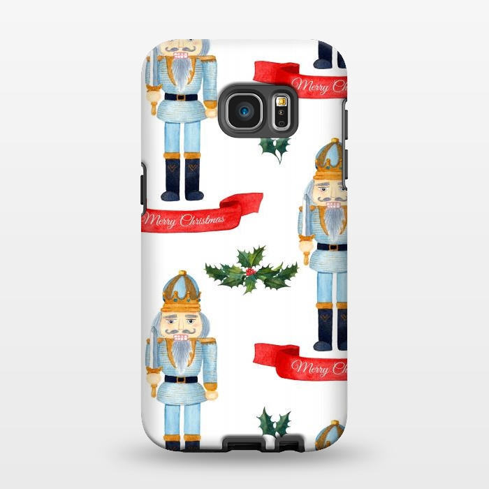 Galaxy S7 EDGE StrongFit merry christmas-nutcrackers by haroulita
