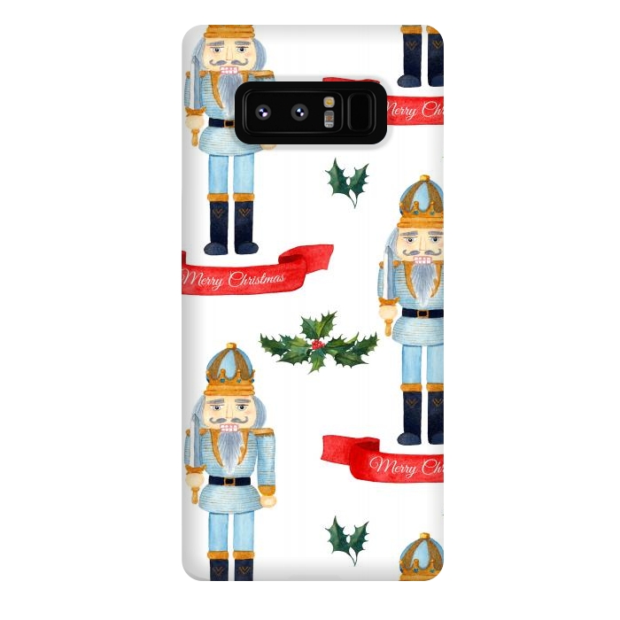 Galaxy Note 8 StrongFit merry christmas-nutcrackers by haroulita