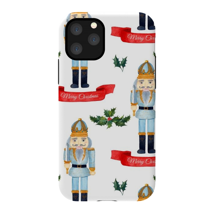 iPhone 11 Pro StrongFit merry christmas-nutcrackers by haroulita