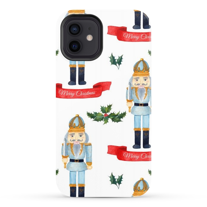 iPhone 12 StrongFit merry christmas-nutcrackers by haroulita
