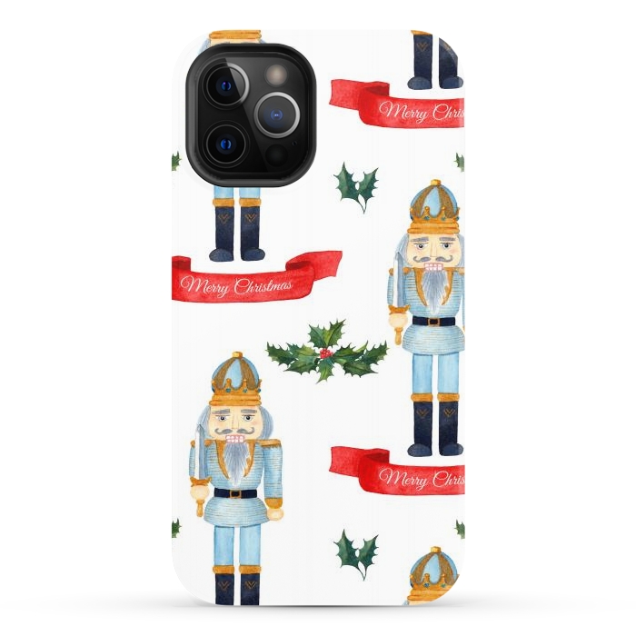 iPhone 12 Pro StrongFit merry christmas-nutcrackers by haroulita